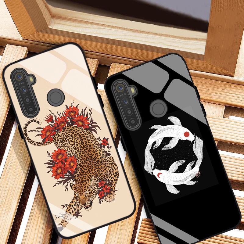 Ốp lưng Realme 5, 5i, 5s, 5 Pro Hình cổ điển Bằng kính cực đẹp