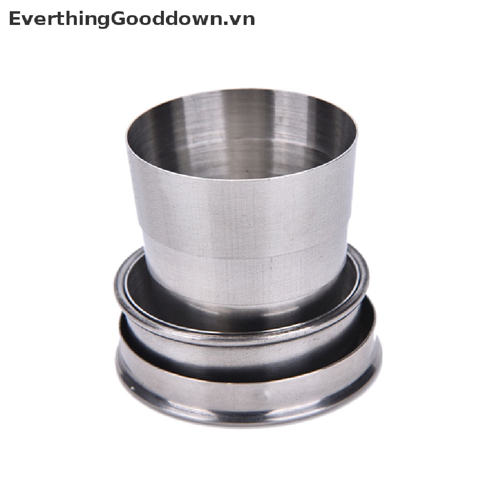 Everthinggooddown Ly Mini Bằng Thép Không Gỉ Có Thể Gấp Gọn Tiện Dụng Mang Theo Du Lịch