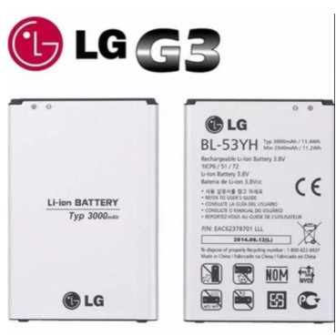 [Sỉ + Lẻ] Pin LG G3 F400 D855, G3 Stylus D690 dung lượng 3000mAh bảo hành 6 tháng