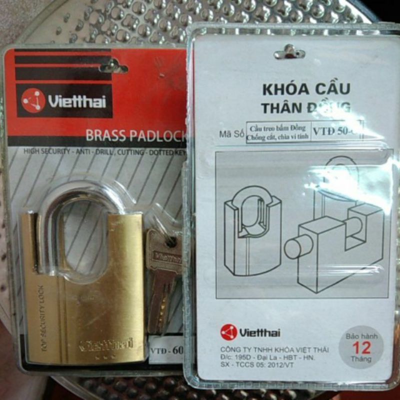 Khóa chống cắt Việt Thái - 60mm