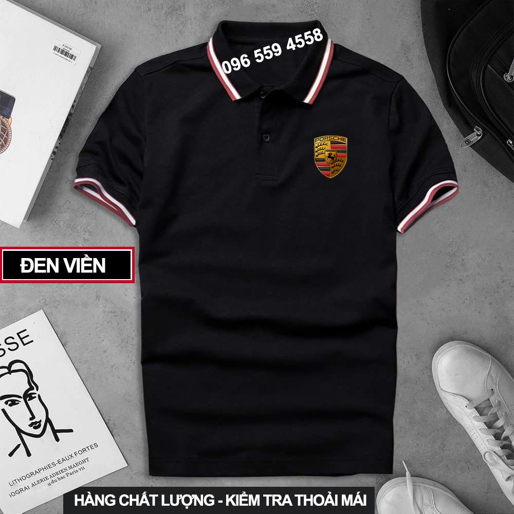 Áo thun Polo Porsche Cao Cấp - Polo có cổ Logo Hãng Xe Ô tô nhiều màu sang trọng, lịch lãm, đẳng cấp, thời trang | BigBuy360 - bigbuy360.vn
