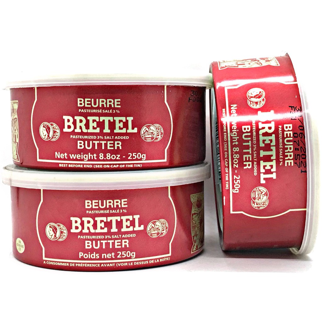 Bơ Pháp Bretel 250g Bơ Đông Tiền Pháp - Nhập Khẩu Chính Hãng