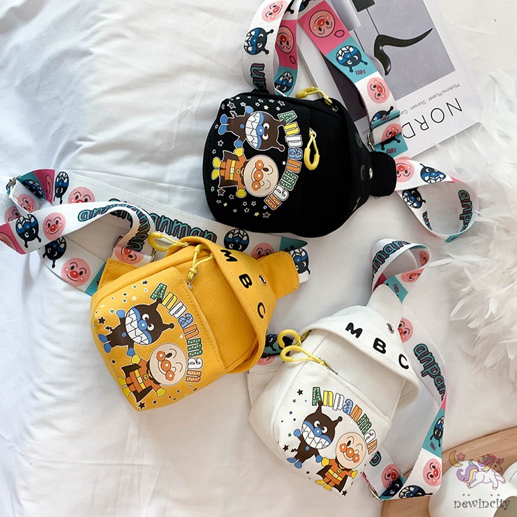 Túi Đeo Chéo In Họa Tiết Hoạt Hình Kiểu Nhật Bản Dễ Thương Cho Bé