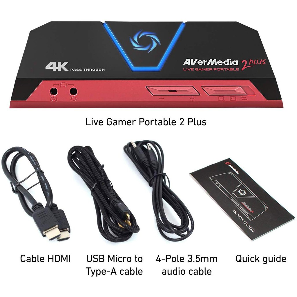 Thiết Bị Ghi Hình 4K Live Gamer Portable 2 Plus Avermedia GC513 - Hàng Chính Hãng