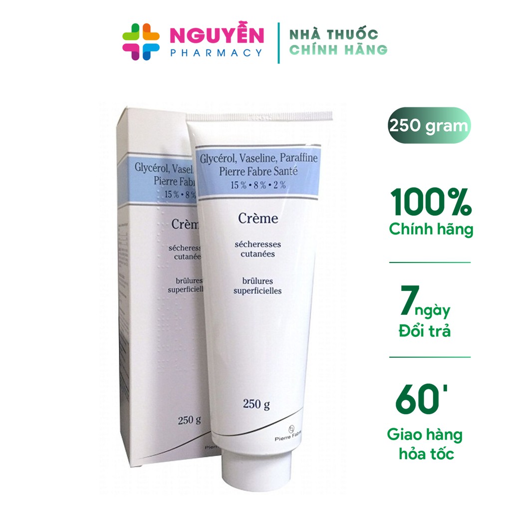 Kem dưỡng da nẻ, chàm Glycerol Vaseline Paraffine 250g - Dưỡng ẩm, làm mềm, an toàn cho mẹ và bé