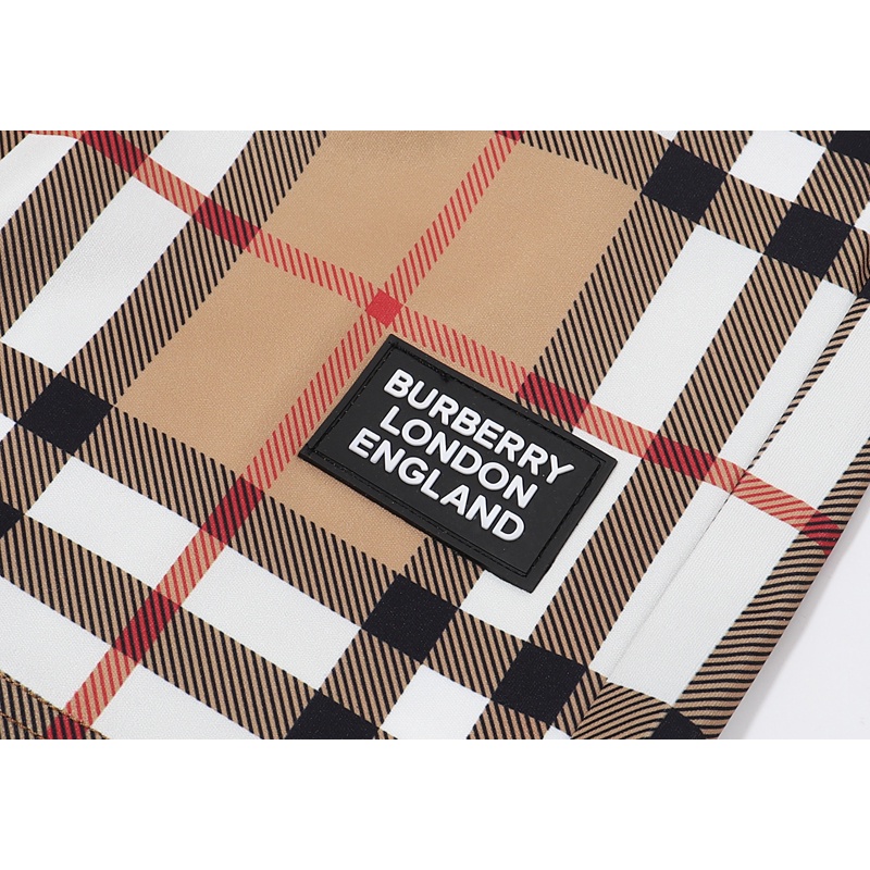 Burberry Quần Short Dây Rút In logo Thời Trang