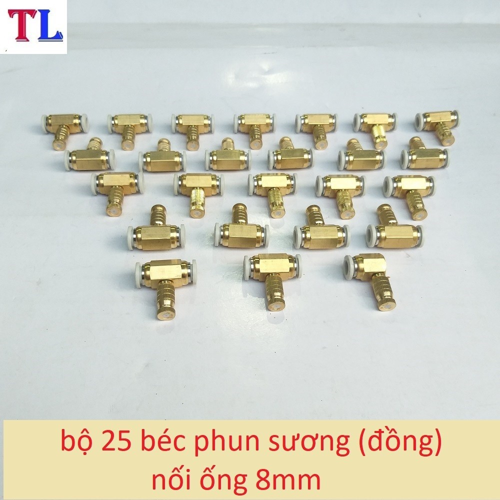 Combo  bộ 25  béc phun sương