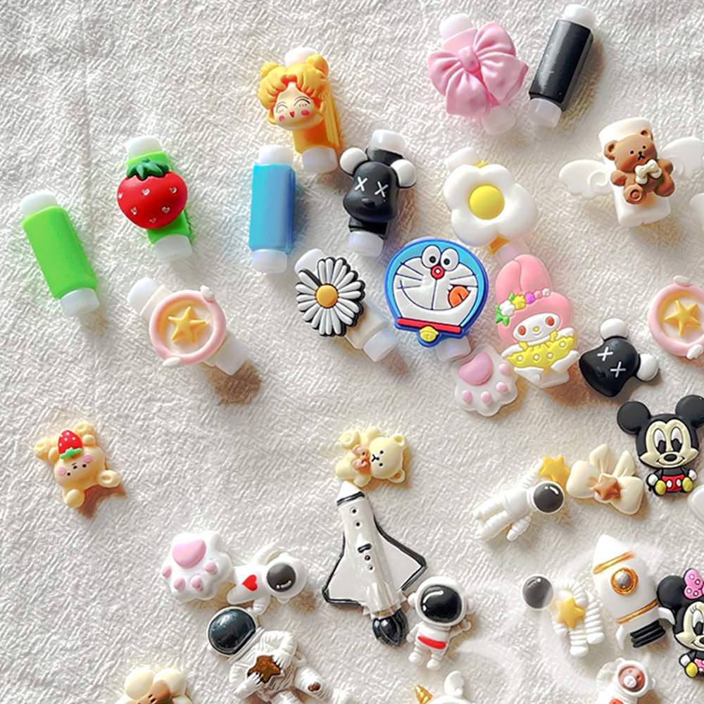 Phụ kiện dán trang trí đồ dùng hình dạng hoạt hình dễ thương