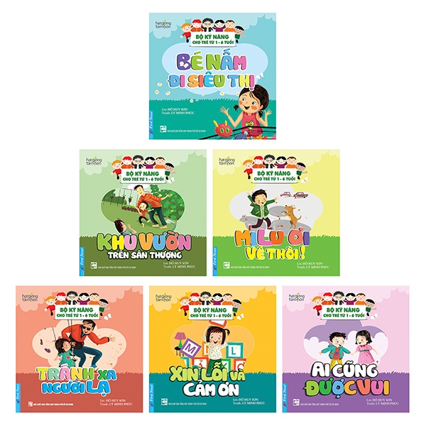 Sách - Bộ Sách Kỹ Năng Cho Trẻ Từ 1 Đến 6 Tuổi (6 Cuốn) - First News - FIN