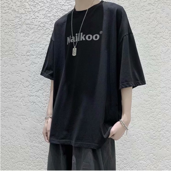 Áo thun ngắn tay dáng rộng áo thun kiểu nữ và đơn giản áo thun nam phong cách Hàn Quốc mùa hè in siêu đẹp Thời trang áo thể thao nam from rộng áo phông