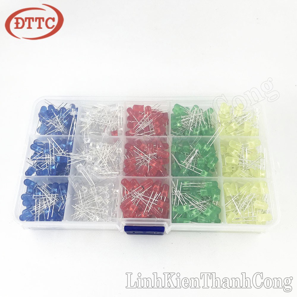 Combo LED 5mm 5 Màu 500 Cái