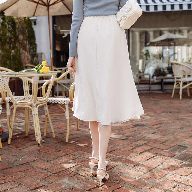 Chân váy xòe dáng dài SK108 KRFashion chữ A Cao Cấp đẹp ngọt ngào midi  style Hàn Quốc vải mềm rũ váy chữ A | BigBuy360 - bigbuy360.vn