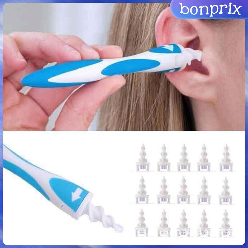 Bộ Dụng Cụ Lấy Ráy Tai Mềm Mại Linh Hoạt Kèm 16 Đầu Thay Thế Tiện Dụng