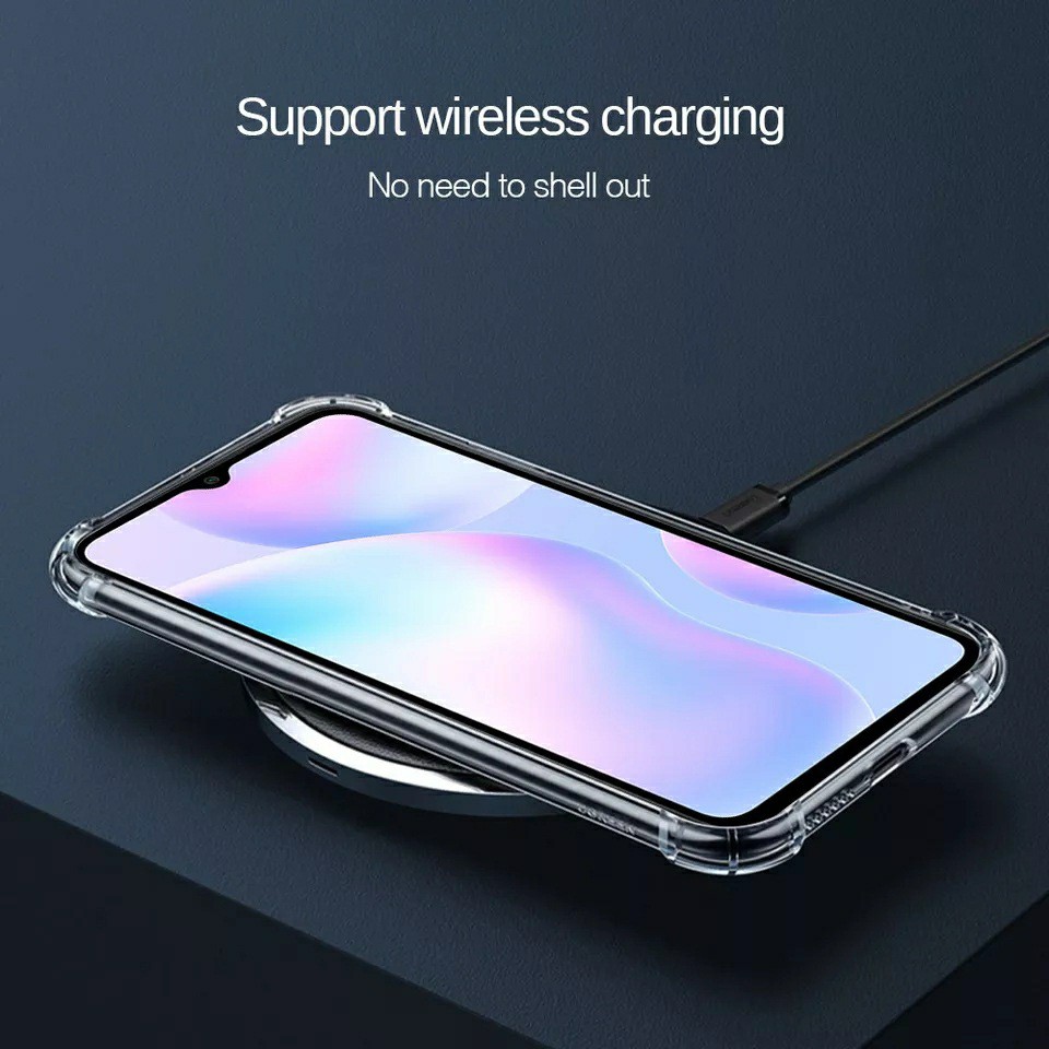 Ốp lưng Xiaomi Redmi 9A / Redmi 10C / Redmi 10A dẻo trong lồi 4 góc chống sốc lâu ố vàng ôm khít máy