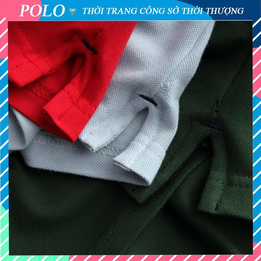 Áo Polo Nam Cổ Bẻ Vải Cotton Cao Cấp Họa Tiết Ngôi Sao, Áo Nam Có Cổ 5 Màu Basic Hàng Xuất Khẩu Form Đẹp Thoáng Mát