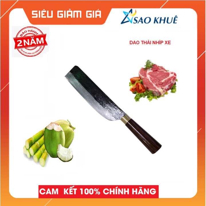 Dao thái nhà siêu sắc bằng nhíp xe ô tô chuẩn làng nghề rèn Đa Sỹ