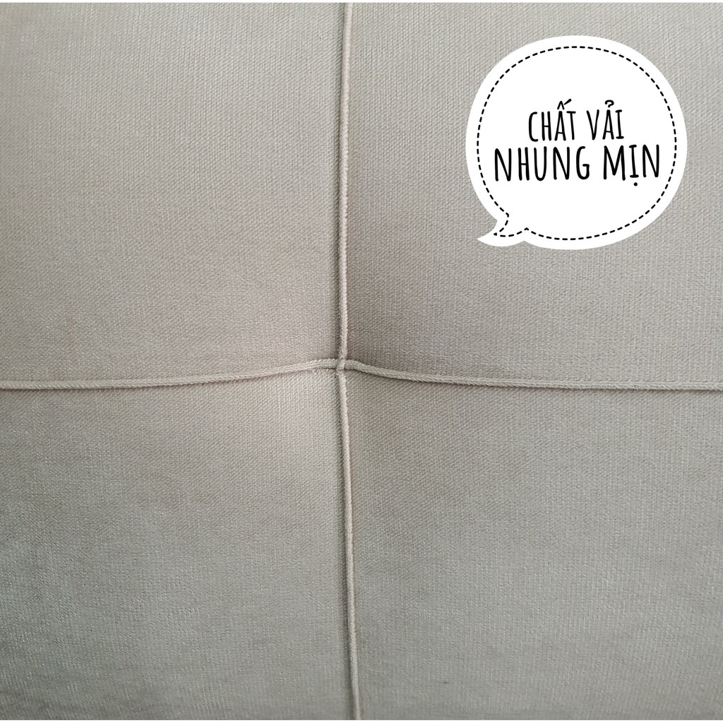 Sofa mini - sofa làm giường - Sofa đại hạ giá - Nhung xám đen