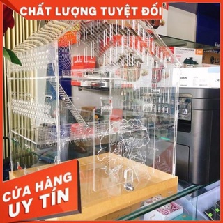 Lồng hamster mica, Size 5, 53x39x33cm, tháo lắp dễ dàng, hàng như hình