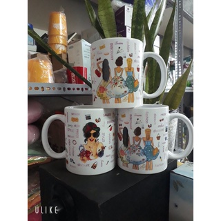 LY SỨ có quai họa tiết dễ thương