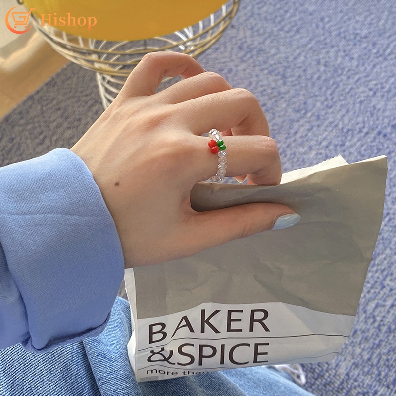 Nhẫn thiết kế mặt trái cây phong cách Hàn Quốc đáng yêu dành cho nữ