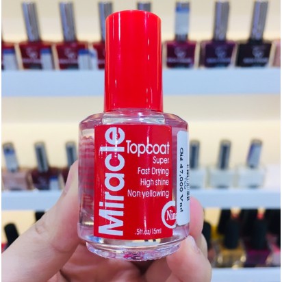 SƠN BÓNG MAU KHÔ - TOPCOAT MIRACLE - 15ML