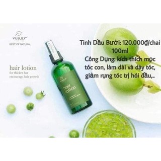 Tinh dầu bưởi vi jully kích thích mọc tóc - trị rụng tóc