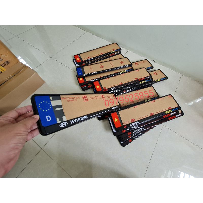 Bọc biển số châu âu nhựa ABS đầy đủ mica