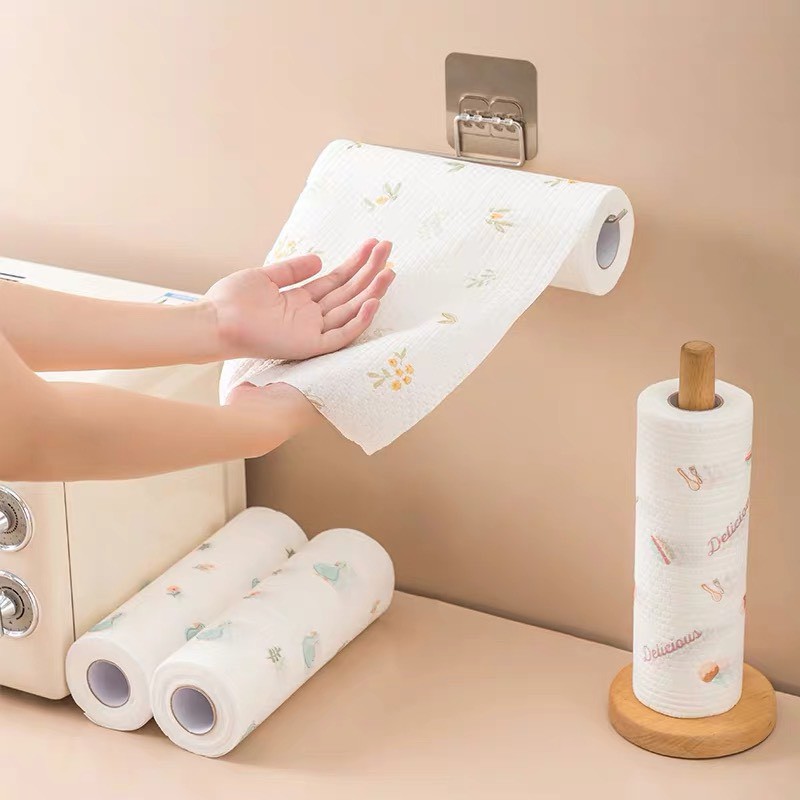 Khăn Giấy Lau Nhà Bếp Đa Năng - Màu Trắng Có Thể Giặt Được