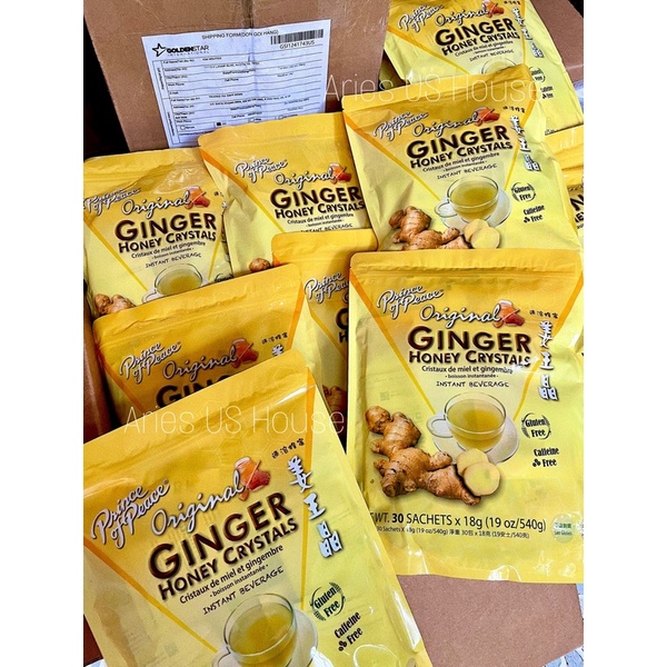 Trà Gừng Mật Ong Cô Đặc Original Ginger Honey Crystals 30 gói [Date 11/2024]