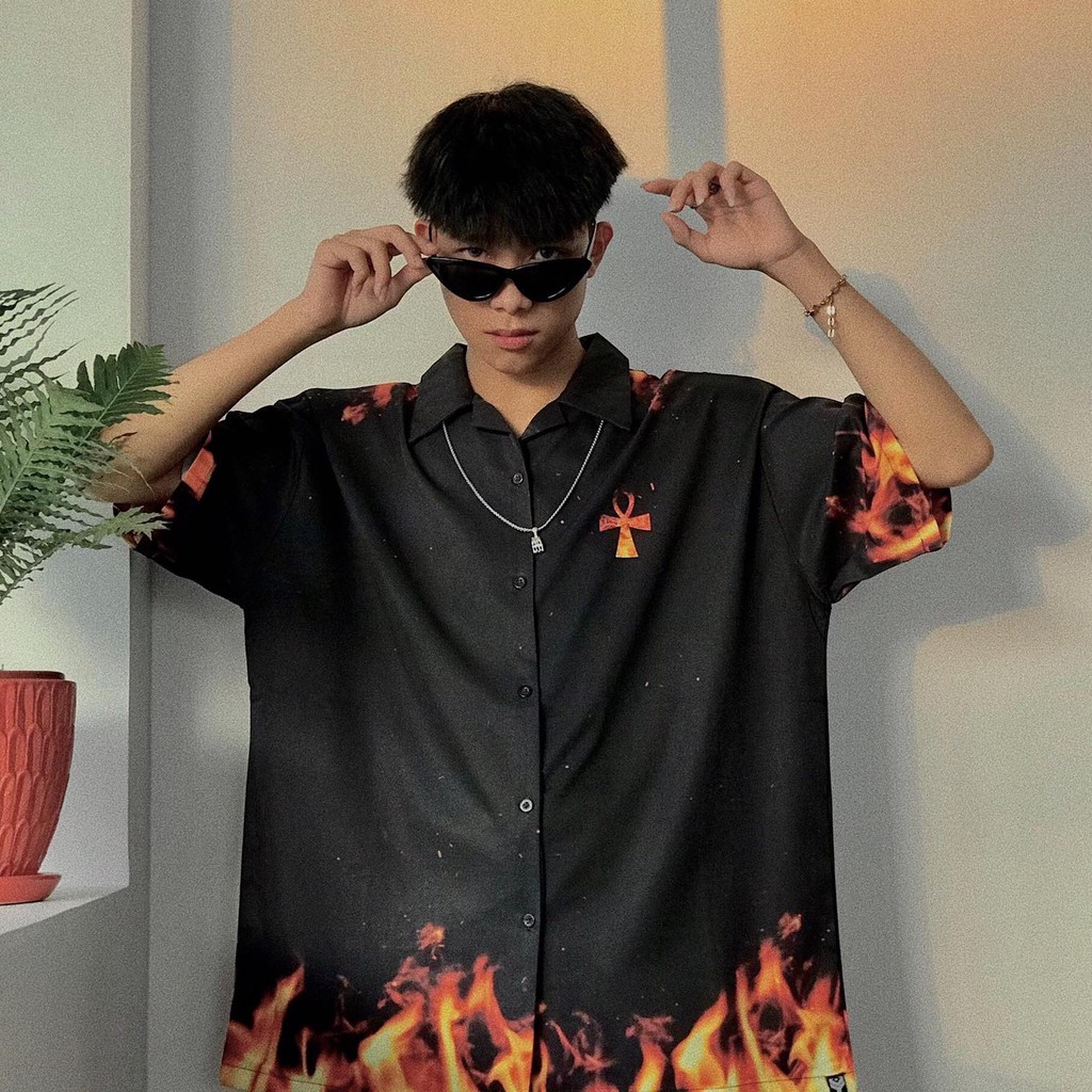 Áo sơ mi unisex Immortal Fire local brand ONTOP