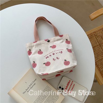 Túi Vải canvas Hàn Quốc In Họa Tiết Hoạt Hình Dễ Thương FT7294