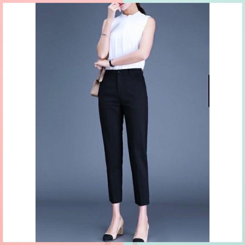 Quần tây baggy công sở - Quần Âu công sở nữ cạp cao  thanh lịch đủ màu chất mát, dày dặn đứng form ĐỦ SIZE - | BigBuy360 - bigbuy360.vn