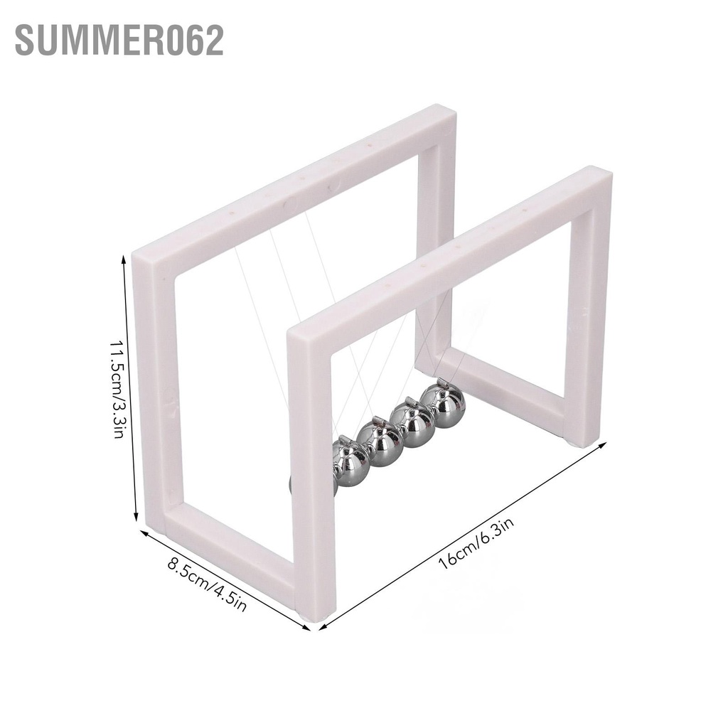 [Hàng Sẵn] Cân bằng Con lắc Quả bóng Acrylic Giá đỡ sắt Cơ thể Giáo dục Giảm căng thẳng Bóng xích đu để bàn【Summer062】