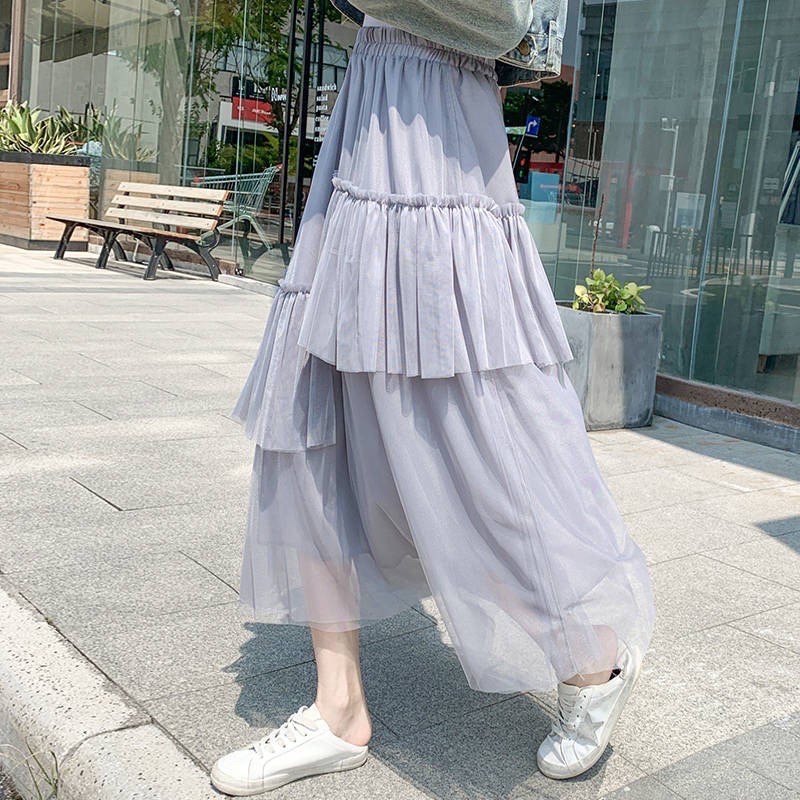 Chân váy lưới tutu mẫu mới đấp bèo thân váy