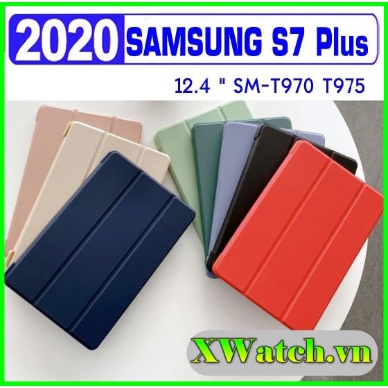 Bao da từ tính Samsung Galaxy Tab S7 FE /S7 Plus 12.4 inch T970 T975 T730 / T735 / T736 đóng mở màn hình tự động