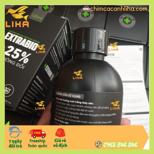 Men Vi Sinh Extra Bio 125ml - Vi Sinh Cao Cấp Cho Cá Cảnh