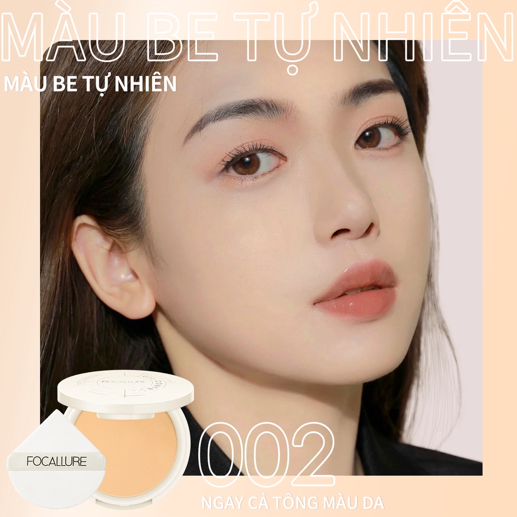 FOCALLURE Stay-Matte Powder Natural Oil-control Matte Long-lasting Waterproof Sweatproof Light-weight Anti-transfer 9g | BigBuy360 - bigbuy360.vn