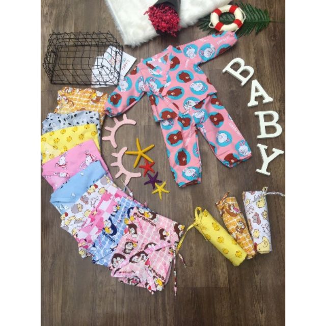 Bộ Yukata bé trai/gái 8-20kg( hàng kate Thái loại 01)