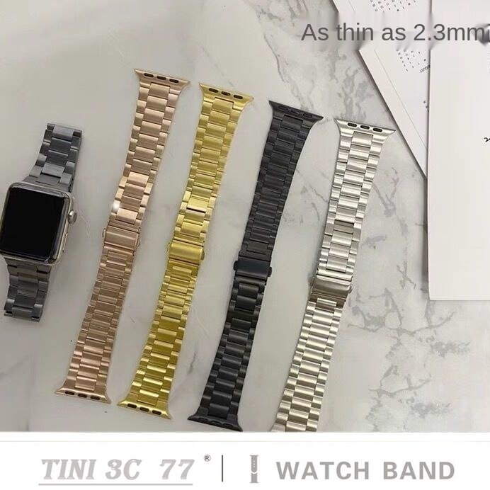 Dây đeo đồng hồ bằng kim loại thích hợp cho Apple Watch 7 / 6 / 5 / 4 / 3 /SE 45mm / 40mm / 42mm / 38mm /41mm / 44mm