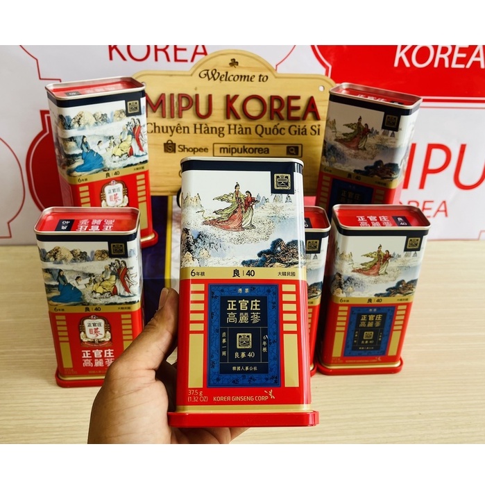 Hồng Sâm Củ Khô KGC Chính Phủ hộp thiết