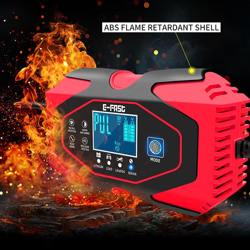 Bộ Sạc Pin Nhanh Tự Động VANES1 12V / 24V Màn Hình LED Cảm Ứng Dành Cho Ô Tô