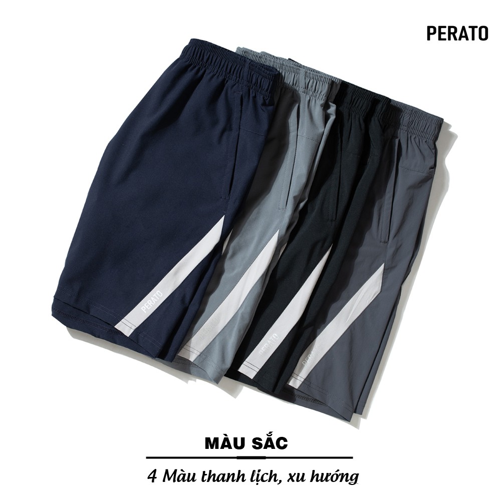 Quần Thể Thao Nam PERATO (4 màu), Vải Gió Mềm, Nhẹ, Lưng Chun Thoải Mái, Dáng Thể Thao (QSGP21007-01) | BigBuy360 - bigbuy360.vn