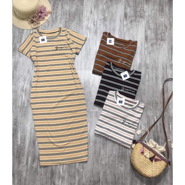 [ Mã FAMAYWA2 giảm 10K đơn 50K] Váy ôm body cộc tay len tăm dáng dài hot hot | BigBuy360 - bigbuy360.vn