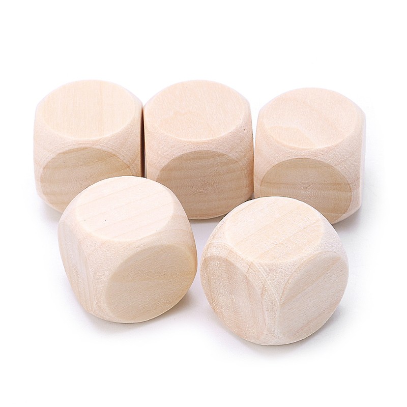 Set 5 Viên Xí Ngầu Bằng Gỗ Dành Cho Các Bé