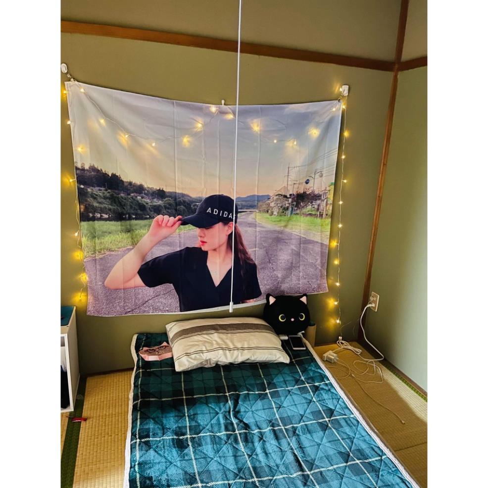 Tranh vải treo tường Decor phòng ngủ trang trí phòng khách IN THEO YÊU CẦU