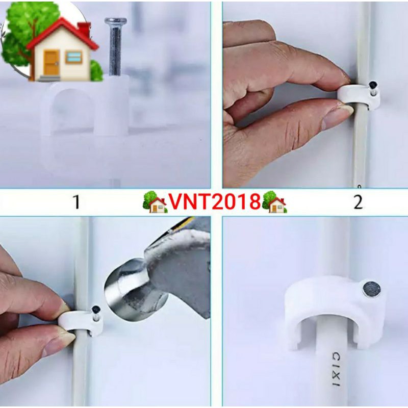 Nẹp cố định dây điện 4mm