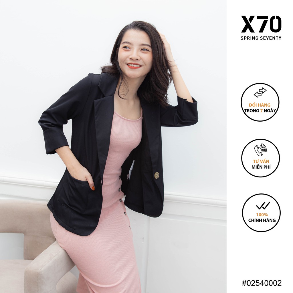 Áo Khoác Nữ Blazer Trơn Hàn Quốc Thời Trang X70 - 02540002 | BigBuy360 - bigbuy360.vn
