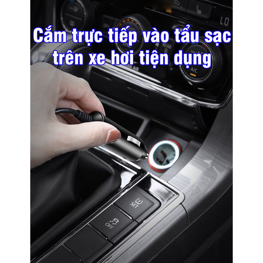 [Mã LIFEXANH03 giảm 10% đơn 500K] Cốc đun nước, bình giữ nhiệt trên ô tô bằng inox dung tích 500ml