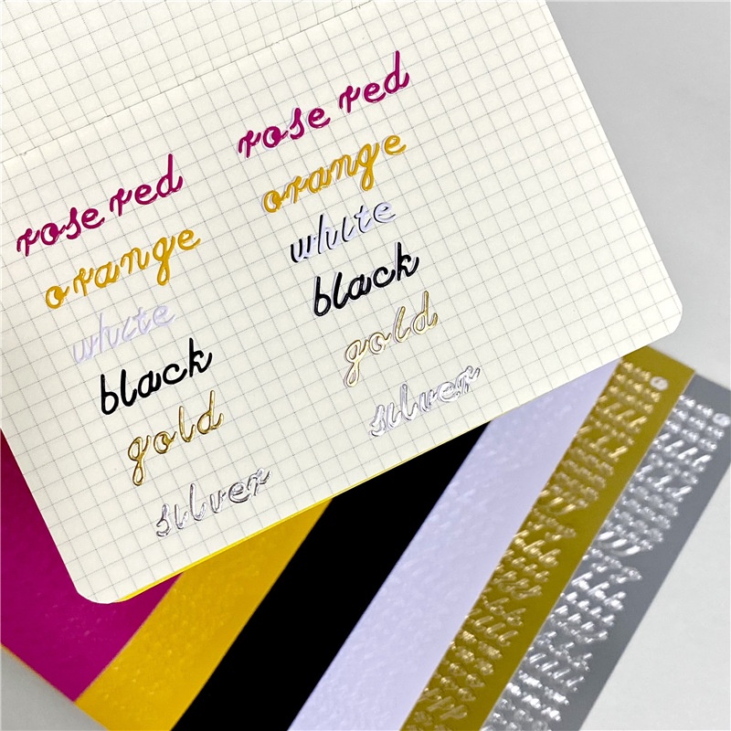 Nhãn dán trang trí kiểu chữ màu sắc đẹp mắt DIY