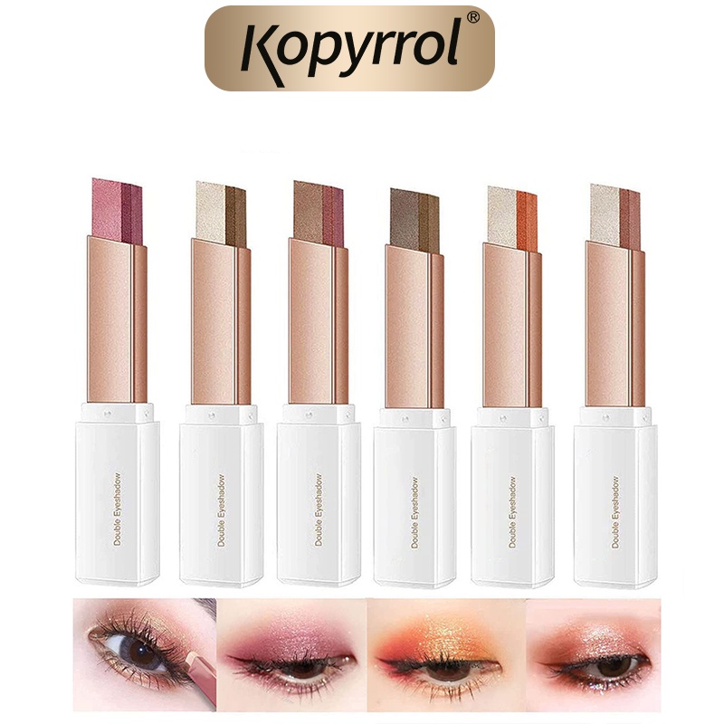 Phấn mắt Kopyrrol thế hệ 2 với hai màu gradient long lanh lì mịn trang điểm mắt không thấm nước 2.5g